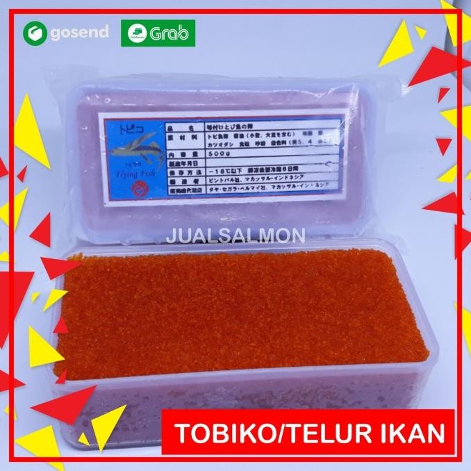 

Tobiko Telur Ikan Orange 250 Gram / Flying Fish Roe Original/Seafood KS88