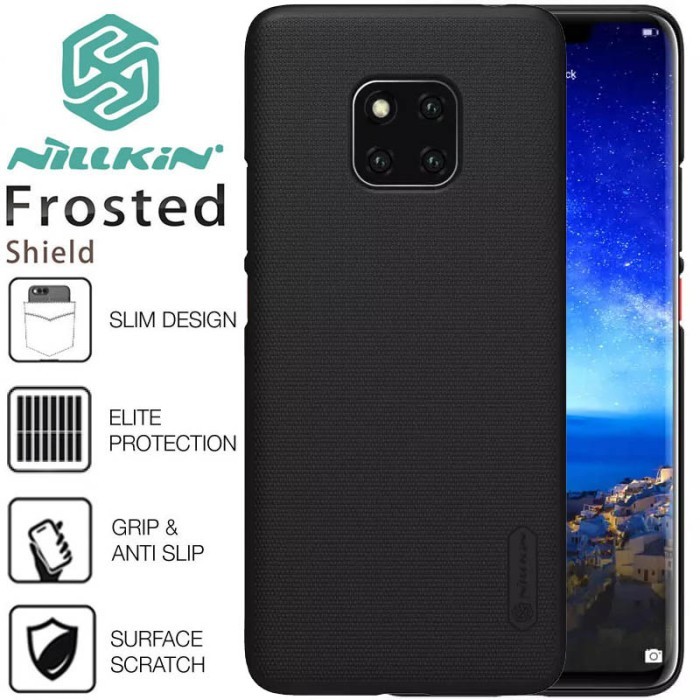 Nillkin Hard Case Huawei Mate 20 Pro - Frosted Shield Black Casing Ori