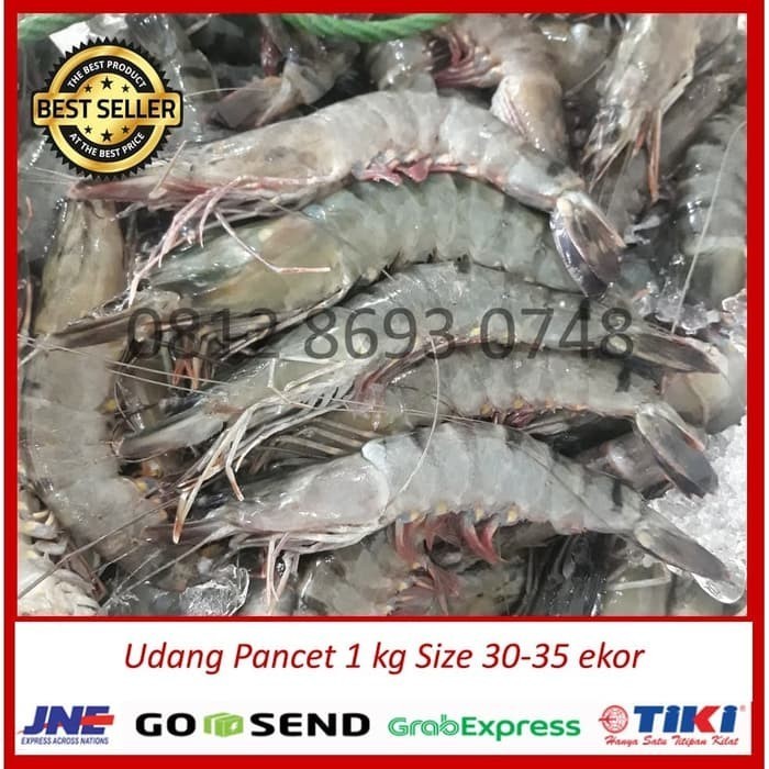 

Udang Pancet 1Kg Size 30 Ekor/ Pancet/ Windu/ Jumbo Besar Segar Fresh