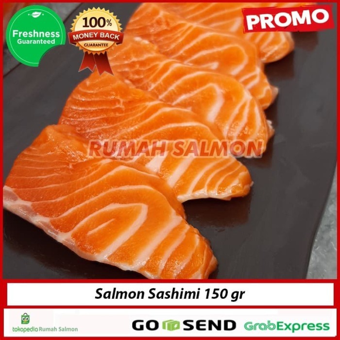 

Fresh Salmon Sashimi 150 Gr (Bergaransi) Free Soyu Dan Wasabi