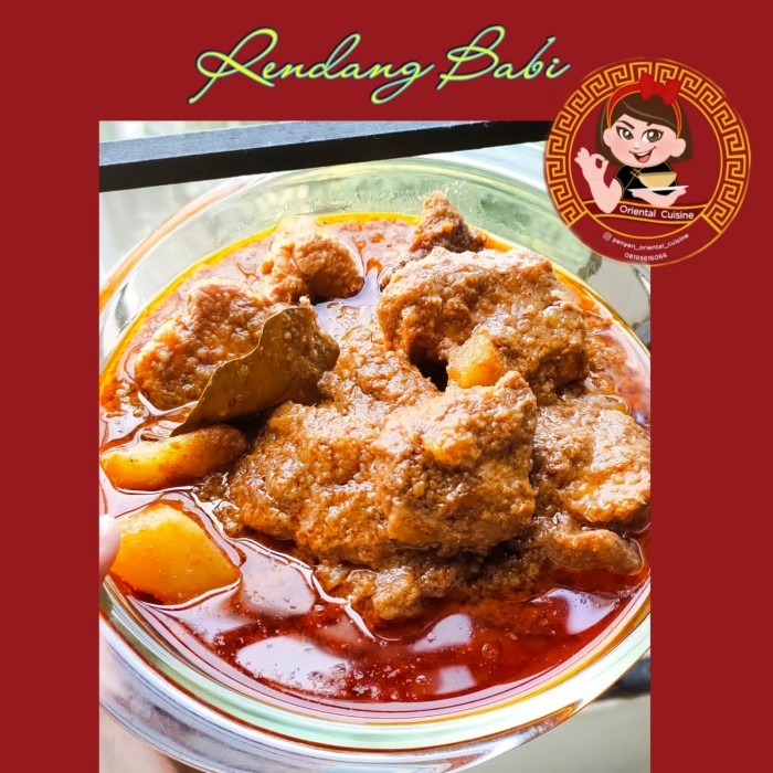 

Rendang Babi Empuk /Rendang Babi Full Bumbu / Rendang Babi Kentang