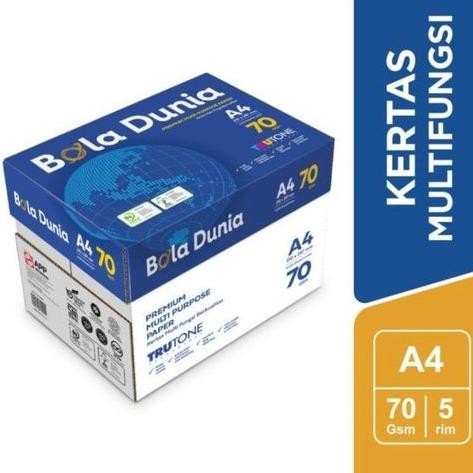 

BEBAS ONGKIR - Promo!! Kertas Fotocopy Print HVS A4 70 / 80 gram Bola Dunia / Box Dus