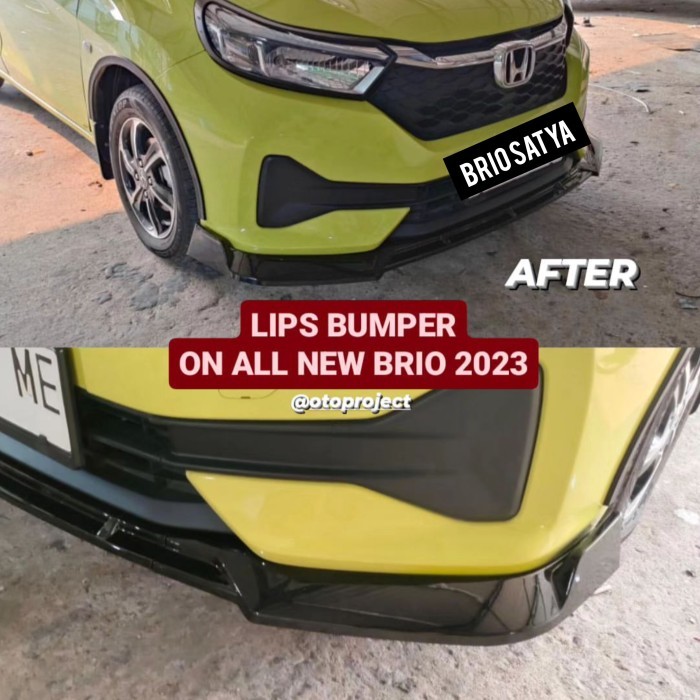 FRONT LIPS BUMPER PNP ALL NEW BRIO SATYA RS 2018-2024 READY STOCK