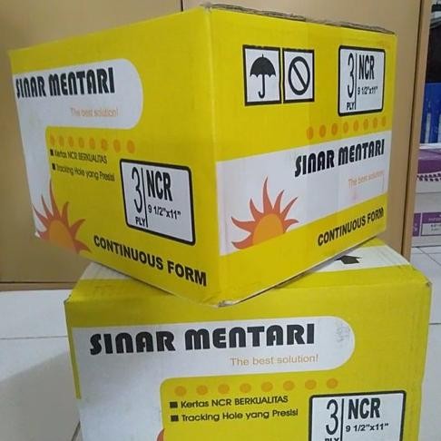 

BEBAS ONGKIR - KERTAS continuous form 3ply FULL SINAR MENTARI