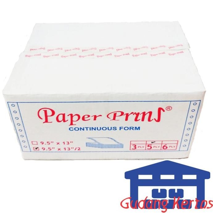 

CONTINUOUS FORM 91/2 X 13/2 5PLY PAPERPRYNS (BAGI 2)