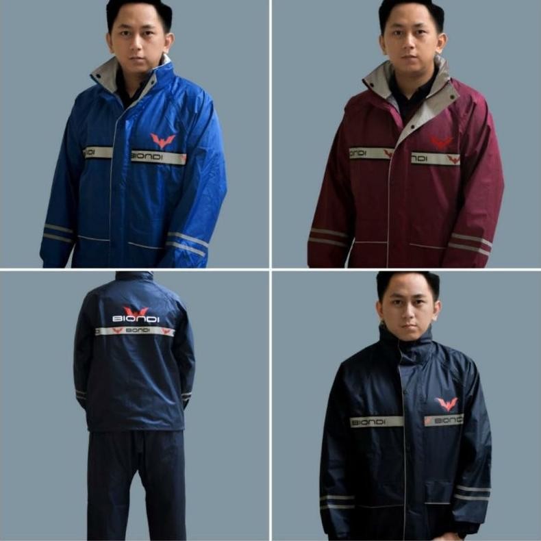 GHT RAINCOAT JAS HUJAN MANTEL ATAS BAWAH ORIGINAL BIONDI BAHAN TIDAK TEMBUS AIR TERLARIS
