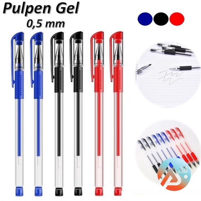 

Terbaru Pulpen Gel 0.55mm Standard Pena Tinta Cair Alat Tulis Sekolah Kantor 100% ori