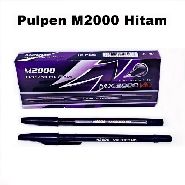 

Terbaru New Pulpen M2000 / Bolpoint Tinta Hitam / Pen Pena Alat Tulis Kantor 100% ori