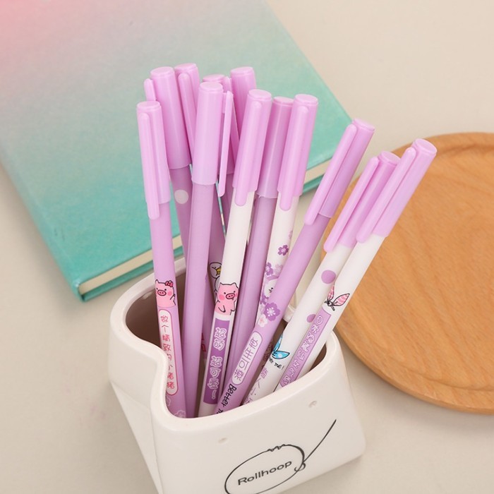 

Terbaru Pulpen Korea Pelajar Kantor Pena Gel Motif Carton Ungu Space Girl Lucu 100% ori