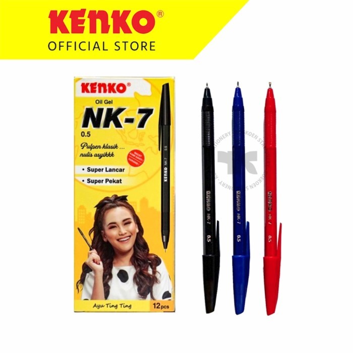

Terbaru Ballpen 0.5mm Kenko NK-7B -Pulpen Pena Bolpoint Sekolah & Kantor 100% ori