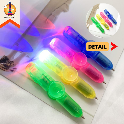 

Terbaru New Pulpen Pen Pena LED Gliter Spinner Lucu Termurah Alat Tulis Kantor 100% ori