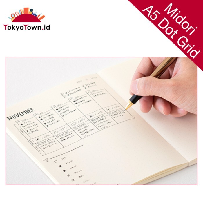 

Md Midori Notebook Journal A5 Dot Grid Promo