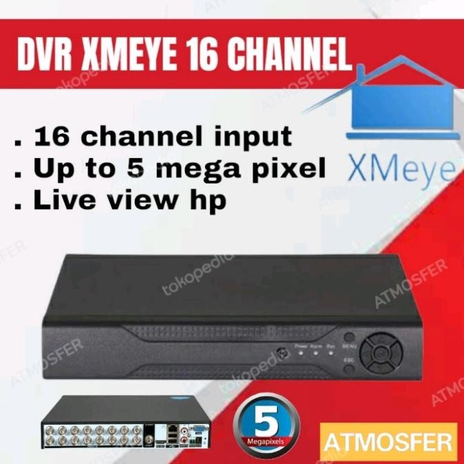 TERSEDIA DVR XMEYE 16CH 5MP