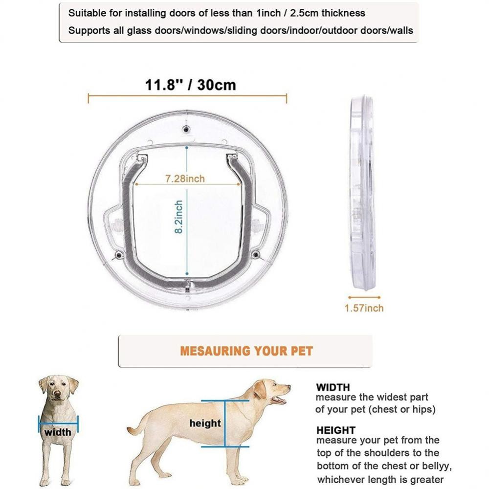 

Pet Shelter Easy-to-use Durable Convenient Bestselling Pet Door Efficient Popular Pet Door Dog Door With Sensor Mesh Screen Door