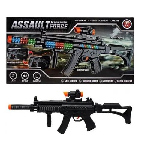Sale Mainan Pistol Assault Force Gun Senapan Semi Otomatis 661-4 Tembakan
