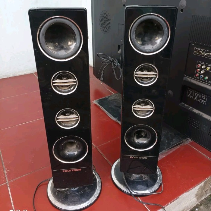 PENGERAS SUARA - SPEAKER TOWER TV LED POLYTRON PASIF 24-32 INCH ORI