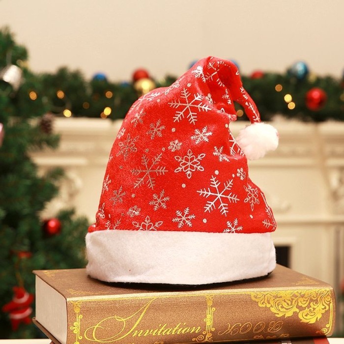 

NEW! TOPI NATAL MOTIF MOTE CHRISTMAS HAT GLITTER - Snow Silver Limited