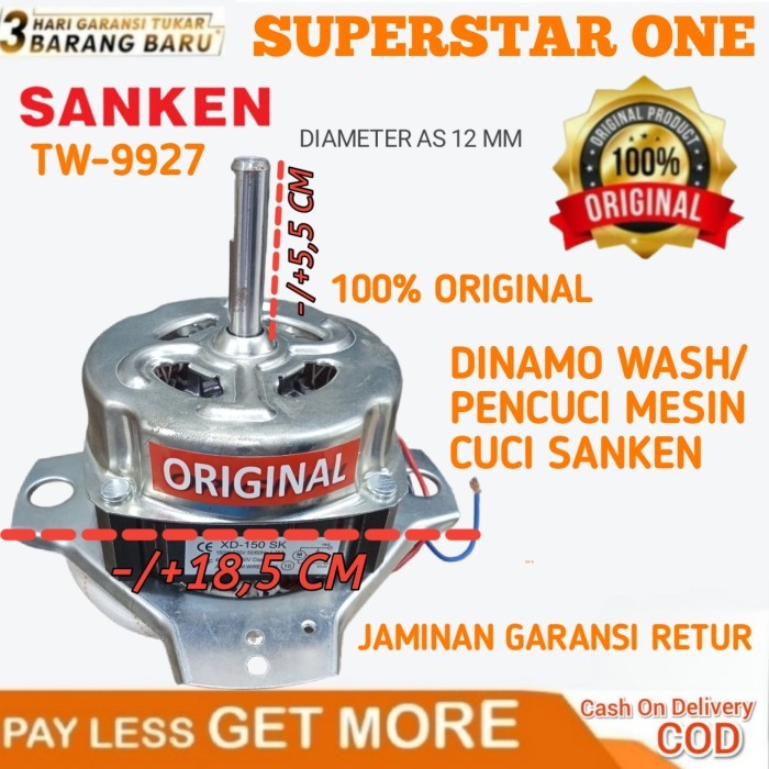 DINAMO WASH/PENCUCI MESIN CUCI SANKEN TW-9927