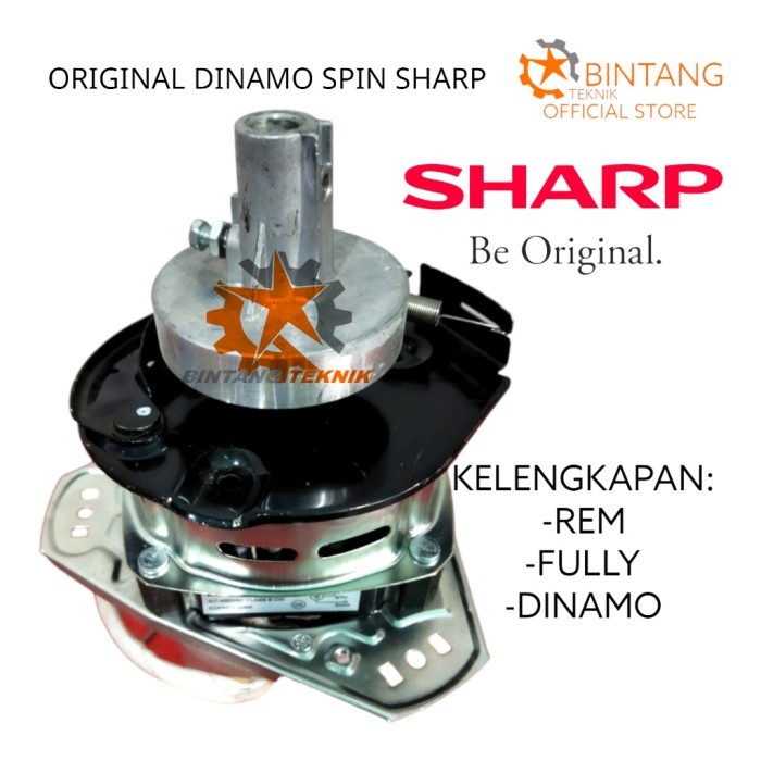 [TERELEGAN] ORIGINAL RMOT MOTOR DINAMO SPIN PENGERING SHARP MESIN CUCI