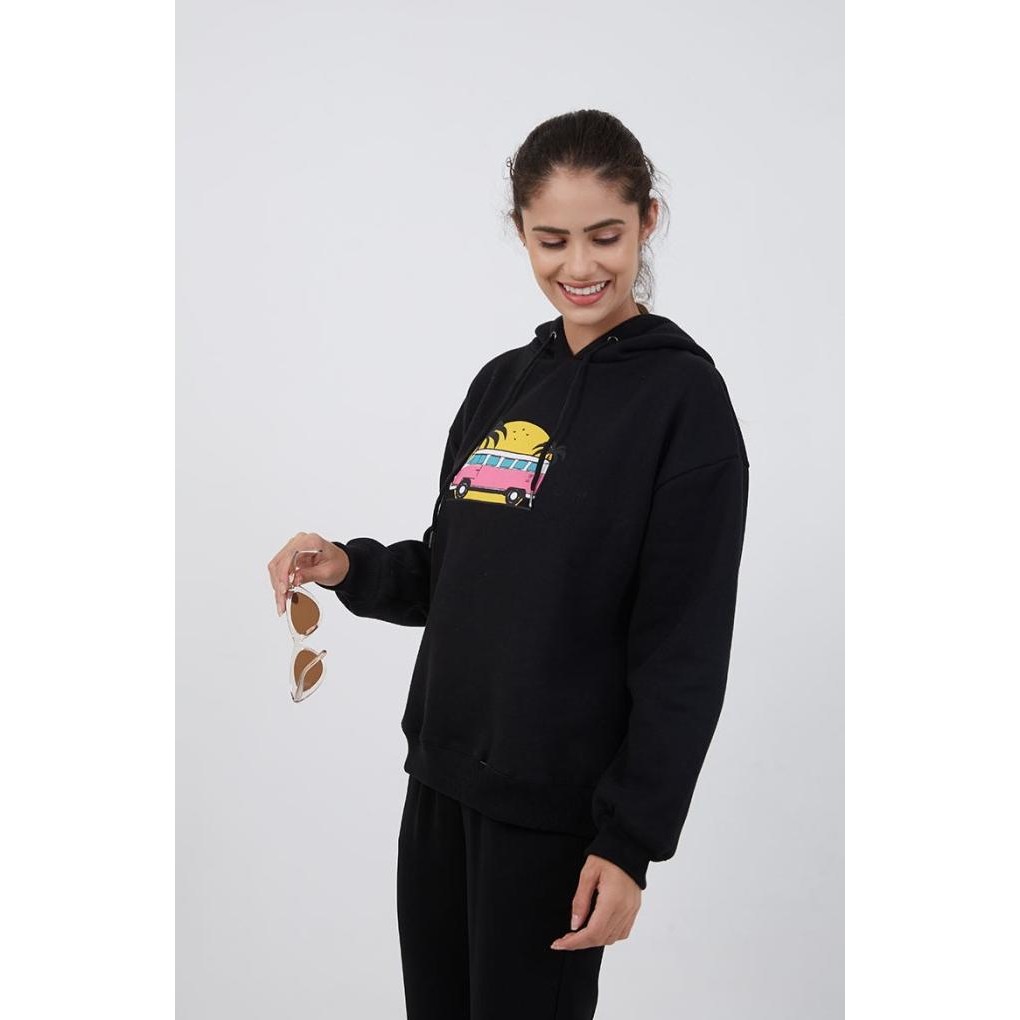 BERRYBENKA STREET - OUTER WANITA HOODIE COMBIE VW