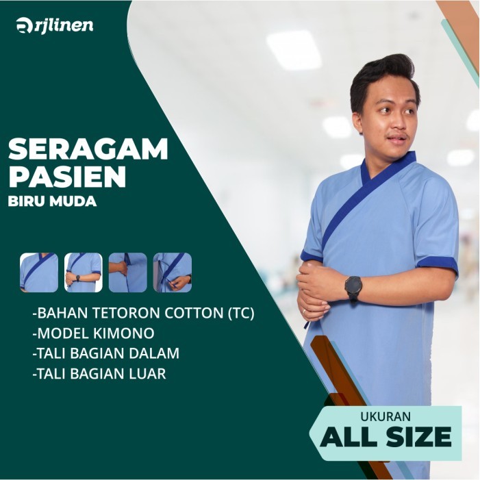 PROMO Baju Pasien/Baju Pasien Rumah Sakit/Seragam Pasien Rumah Sakit