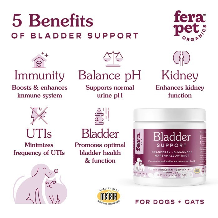 Fera Pet Organics - Bladder Support For Dogs And Cats #Gratisongkir