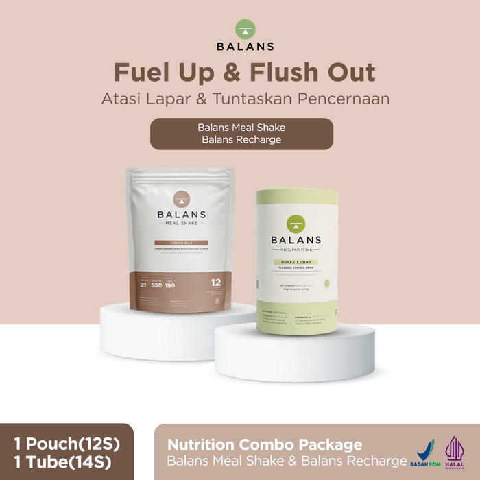 

Balans Nutrition Combo Package Bundling Fiber Drink & Meal Shake Diskon