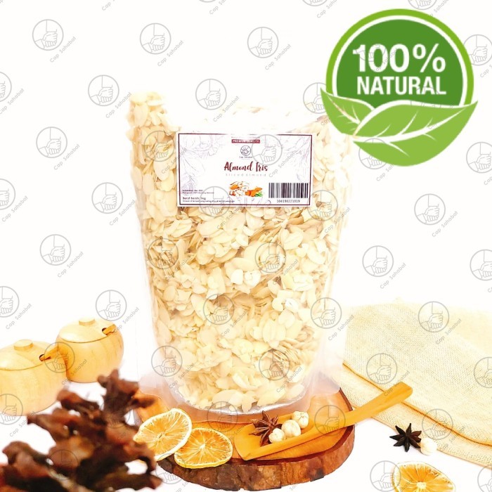 

1Kg Kacang Almond Iris / Sliced Almond / Rempah / Jsr 100% Diskon