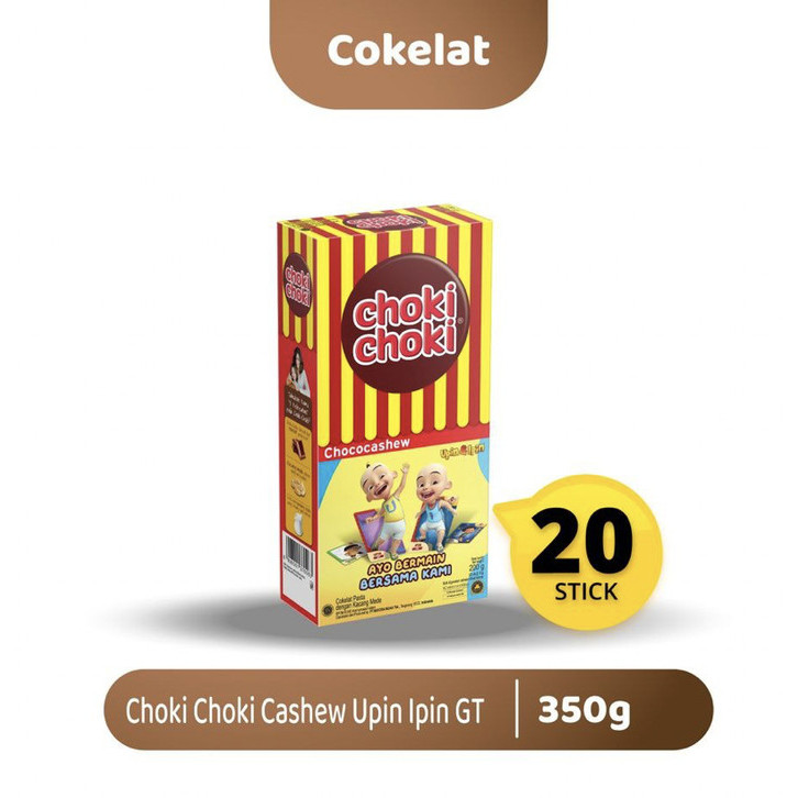 

[Grosir!!] Choki Choki Chococashew Reguler 1 Dus Isi 9 Pak (180Pcs) - Terbaru