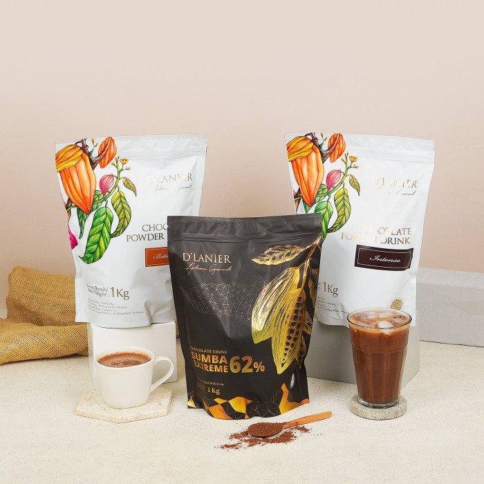 

D'Lanier Chocolate Powder Drink Bitter Sweet - 1Kg Terlaris