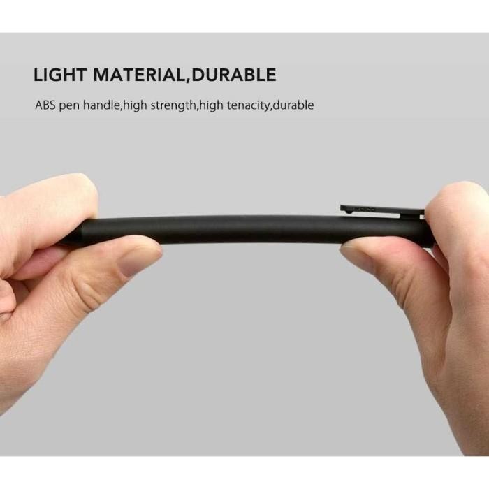 

Black Ink Plastic Gel Ink Pen Pulpen Hitam Isi 10 Pcs 0.5Mm