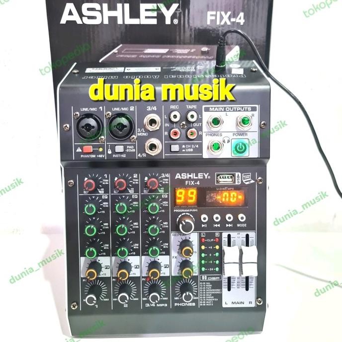 MIXER ASHLEY FIX4 FIX 4 4 CHANNEL ORIGINAL
