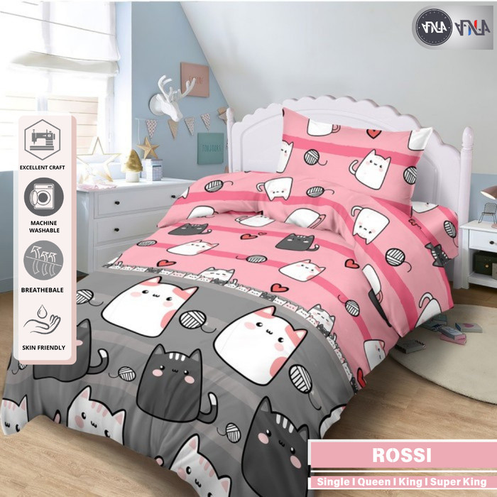 Bedcover Set Anak/Bedcover+Sprei Gambar Frozen Kasur Single-Extra King New