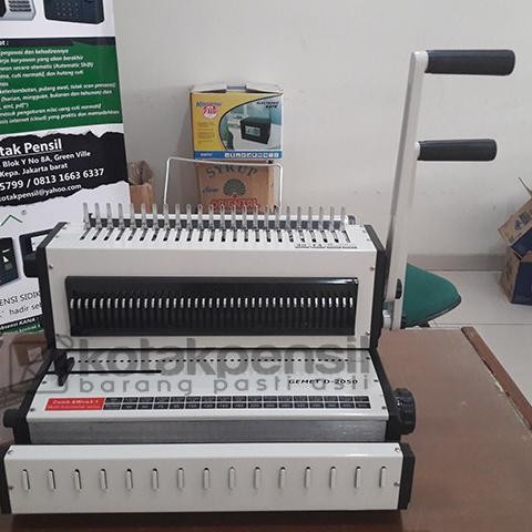 

MESIN JILID / BINDING SPIRAL KAWAT DAN PLASTIK GEMET D 2050 - MURAH ORIGINAL DAN TERPERCAYA