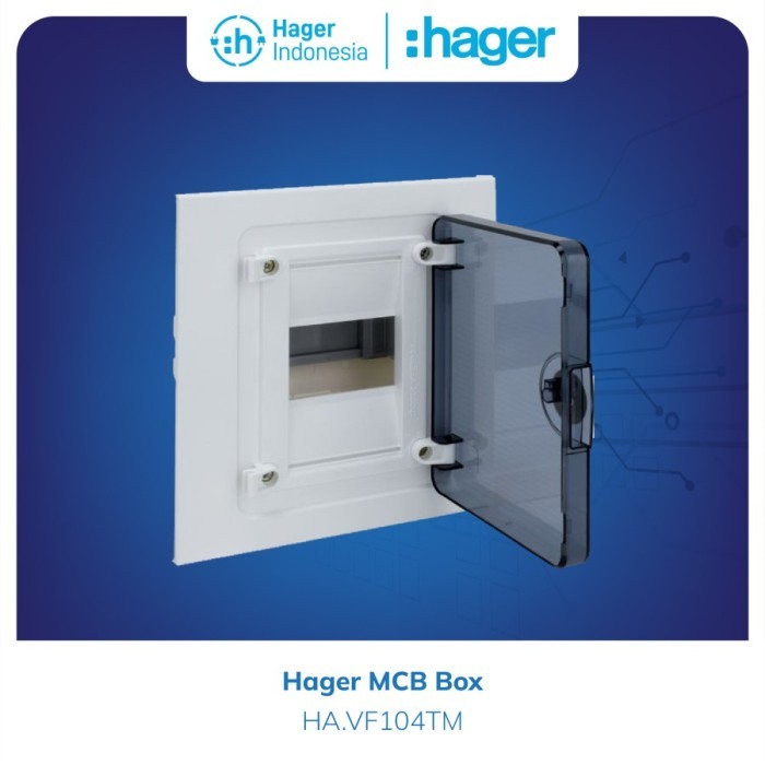 Hager Box Mcb 4 Group Inbow Transparant - Vf104Tm