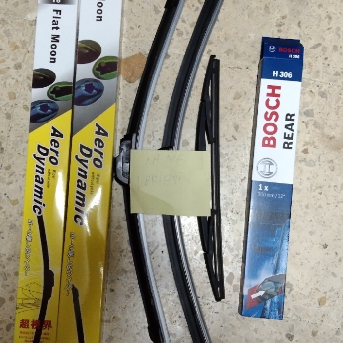 Paket wiper Depan Belakang Avanza Xenia 2004-2010 Frameless