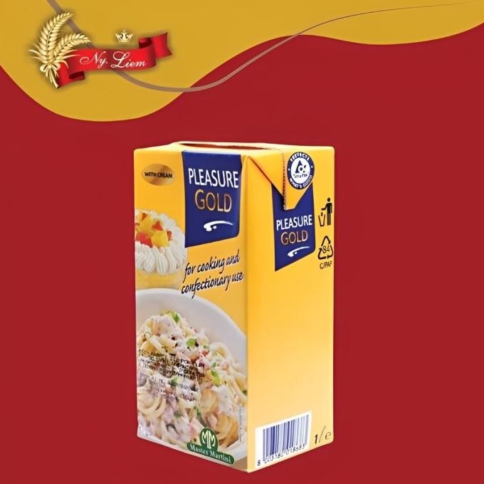 

New Master Martini Pleasure Gold Whipping Cream / Krim Kocok 1 Liter New!!