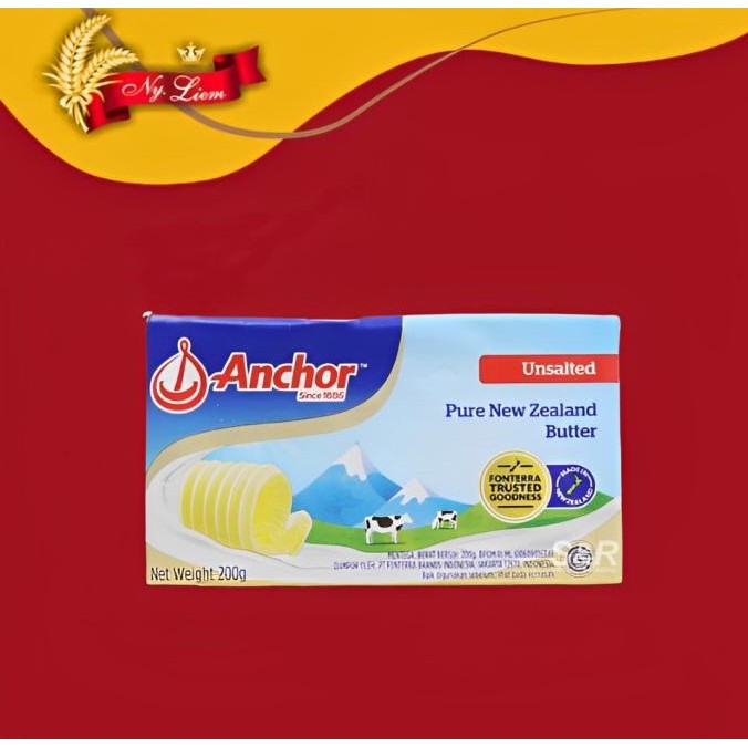 

New Anchor Unsalted Butter 200 Gram (Gojek/Grab Only)