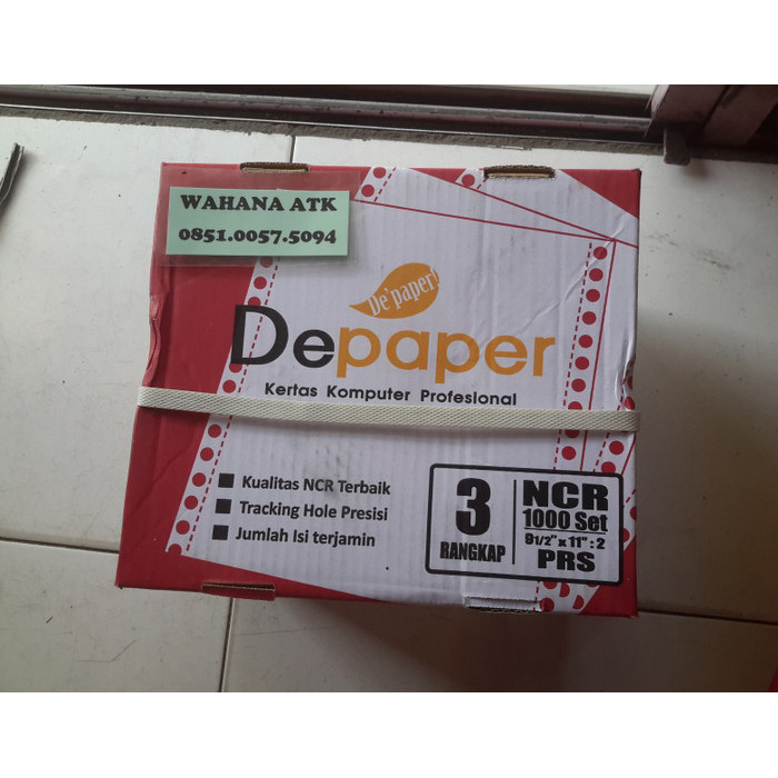 

Continuous Form Depaper 9,5 X 11 3 Ply Full / Prs Terlaris