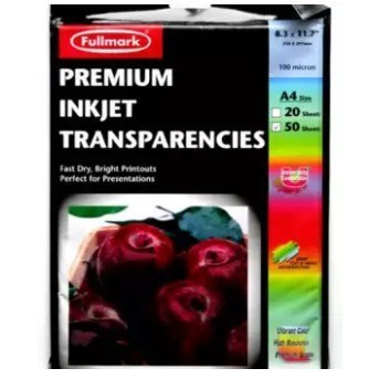 

Transparencies - Fullmark Premium Inkjet Transparencies A4 New