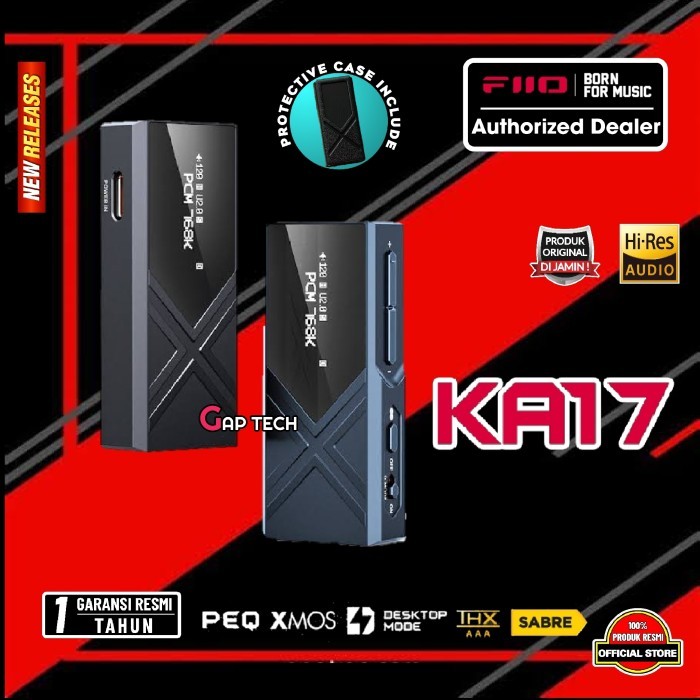 Promo Fiio Ka17 / Ka 17 2Xes9069Q Dac Portable Headphone Amplifier / Dac Amp
