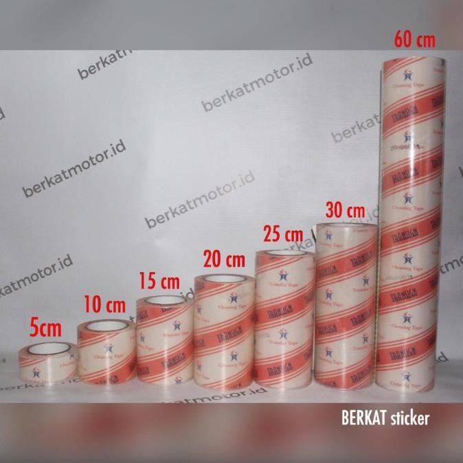 

BEBAS ONGKIR - TRANSFER / MASKING TAPE TRANSIGN 30 cm LAMINASI CUTTING STICKER STIKER