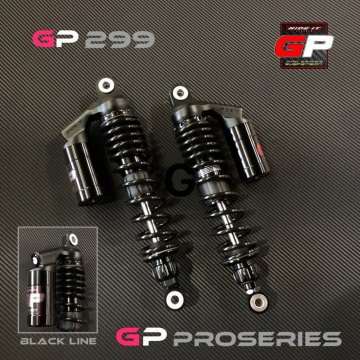 SHOCK BREAKER BELAKANG TABUNG ATAS MEREK REDIT GP 299 UK 340MM RX KING