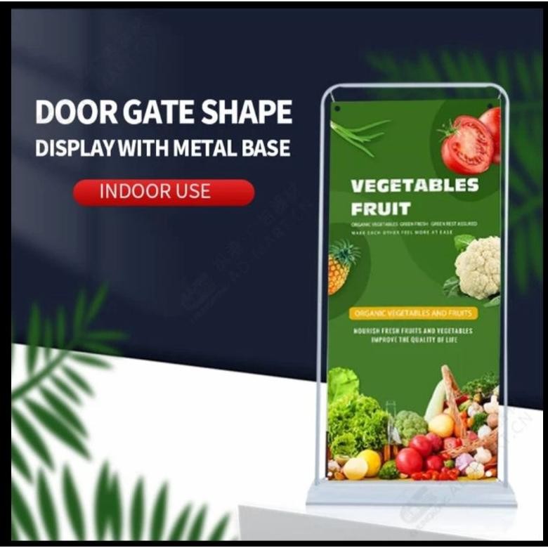 READYYY>> STAND BANNER BESI DOOR FRAME 60X160, STANDING BANNER FRAME BESI INDOOR