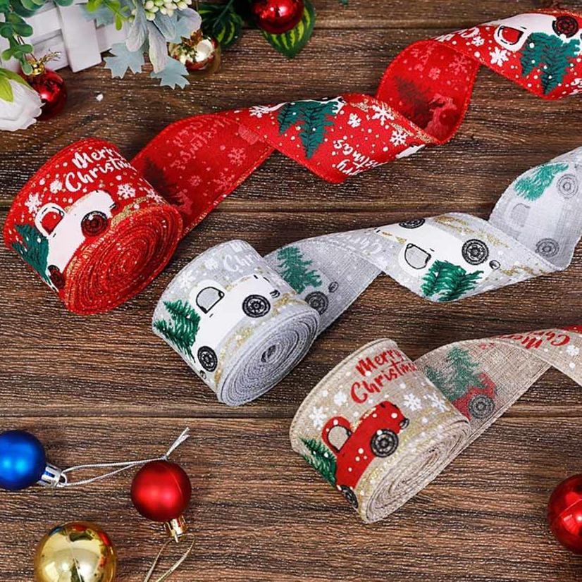 

Pita Ribbon Natal Merry Chritsmas Bahan Goni Lebar 5Cm Panjang 2/5M Pita Hampers Natal Dekorasi Aesthetic Terbaru