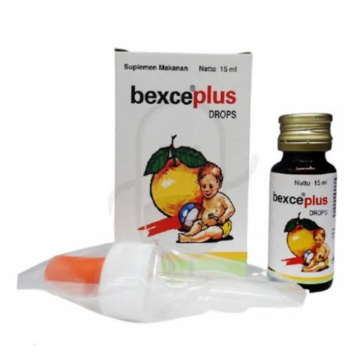 NEW BEXCE plus Drops 15 ml Vit ABCDE bayi dan anak Lengkap