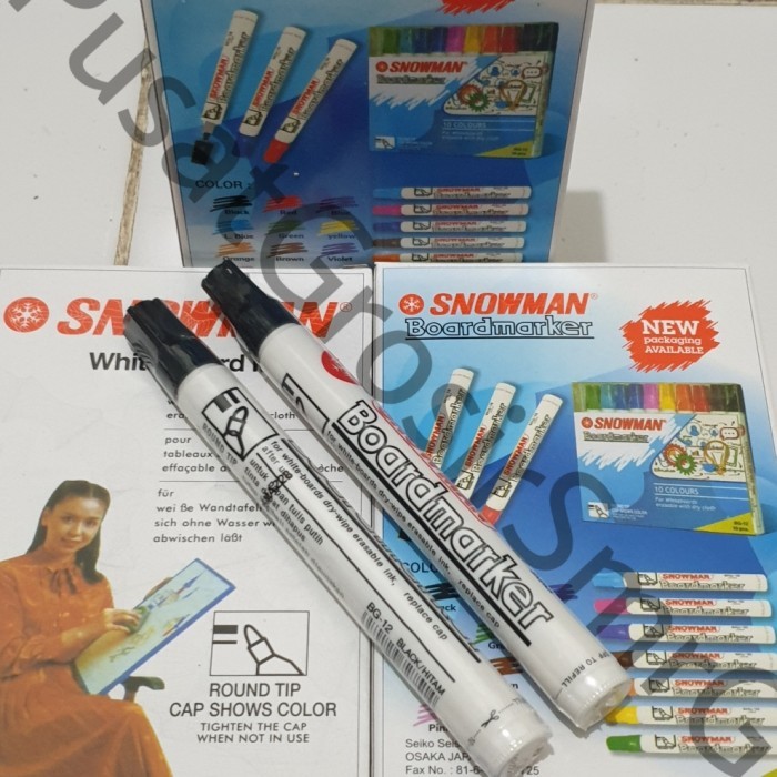 

Terlaris spidol snowman whiteboard (1 lusin) ORIGINAL SALE