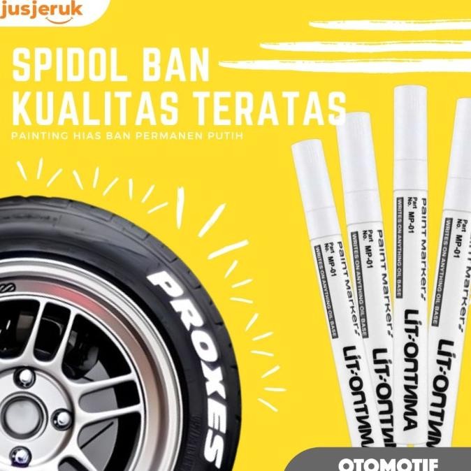 

Jfactory Spidol Marker Painting Hias Ban Permanen White Putih