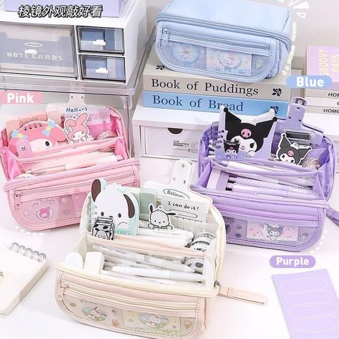 

Kotak Pensil Sanrio Besar/Tempat Pensil Alat Tulis Kuromi Cinnamoroll