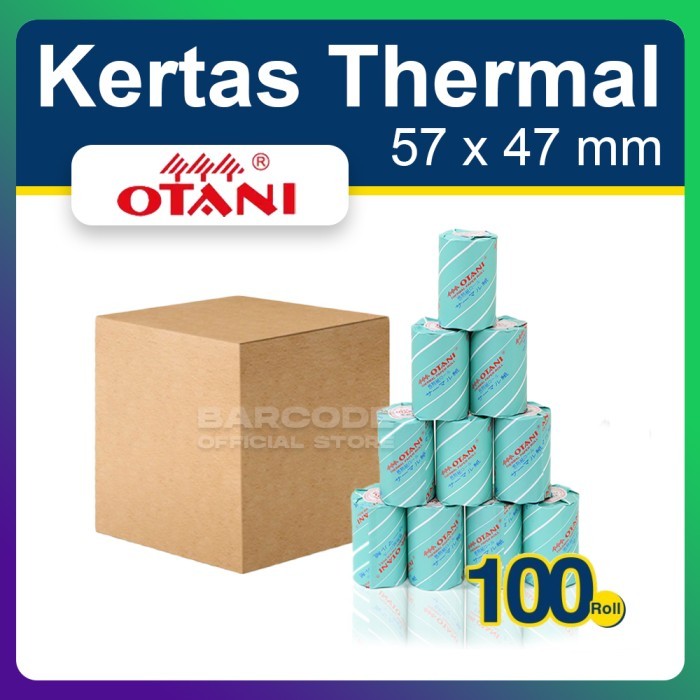 

Kertas Thermal Otani 57X47 Mm - 57X47Mm 1 Dus Isi 100 Roll Struk Kasir Terbaik